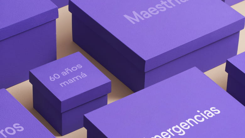 Cajitas Nu purple boxes