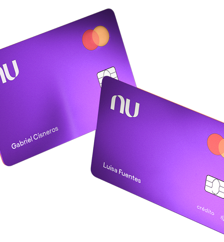 Dos tarjetas Nu
